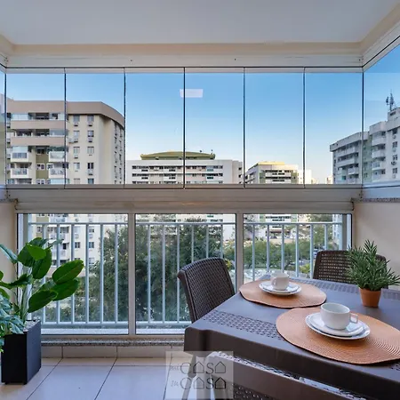 2 Quartos Com Varanda A 300M Riocentro Wi-Fi 120Mbps E Cozinha Completa - Condominio Com Piscina, Estacionamento, Portaria 24H E Parquinho Infantil - Apartamento Indicado Para Grupos, Hospedes A Trabalho E Criancas-3