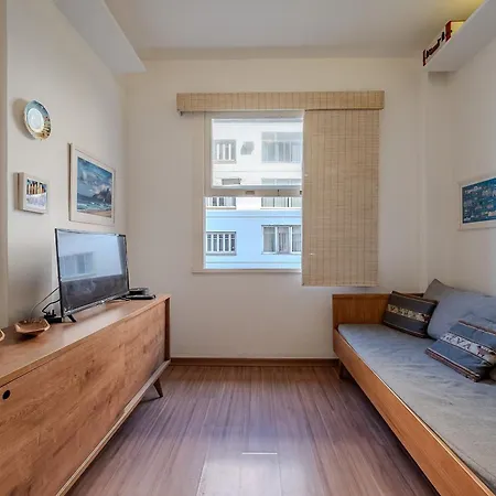 Vista Para A Praia De Copacabana, Quarto E Sala-3
