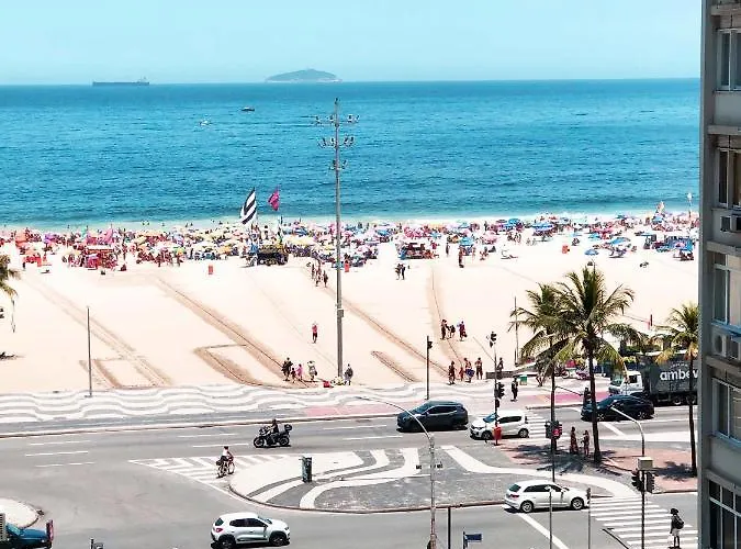 Apartamento Copacabana Vista Mar, Quadra Da Praia. Rio de Janeiro