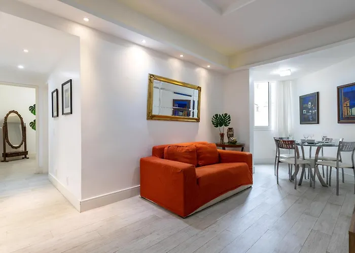 Pet friendly Charme Em Copacabana - Ampla Sala De Estar - A502 Z3 Apartment Rio de Janeiro