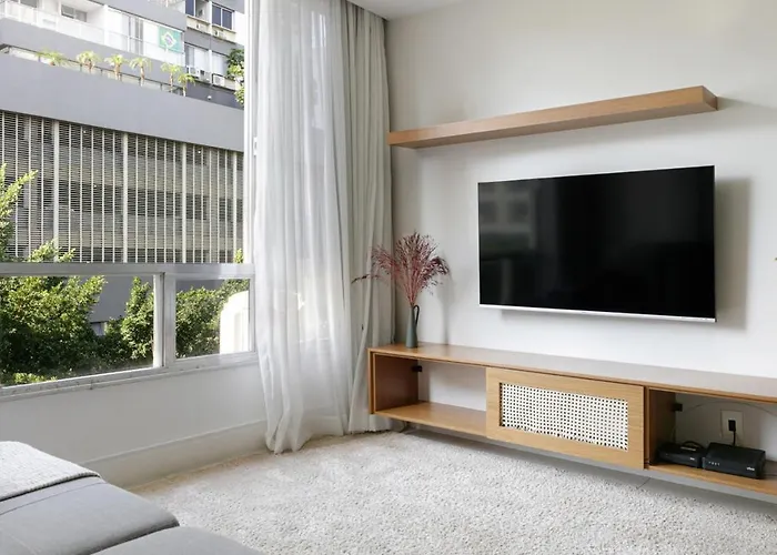 Apartamento Tabas Moderno Ap De 2Qtos - Leblon - Rj Lb0006 Río de Janeiro admite animales