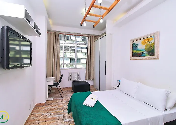 Studio Para 4 Pessoas Com Vista Mar Em Copacabana Rio de Janeiro