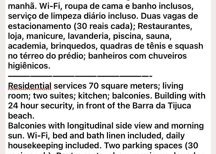 Flat Com 70 Metros Recem Reformado, Sala, Duas Suites, Cozinha, Vista Parcial Do Mar, Edificio Em Frente A Praia Da Barra Rio de Janeiro